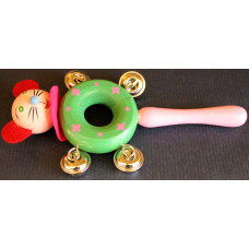 Toy rattle with bells