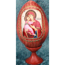Ägg med ikon Gudsmoder av Vladimirskaja
