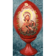 Ägg med ikon Gudsmoder av Vladimirskaja