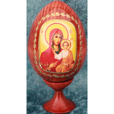 Ägg med ikon Gudsmoder av Smolenskaja